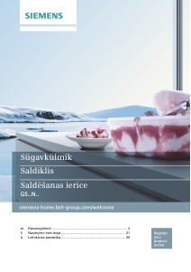 Rokasgrāmata Siemens GS36NVI3P Saldētava