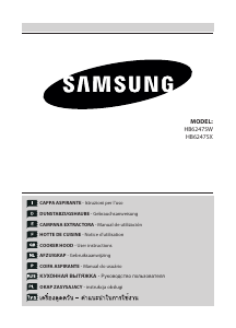 Handleiding Samsung HB6247SW/XST Afzuigkap