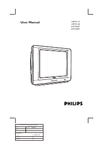 Manual Philips 21PT3327 Television