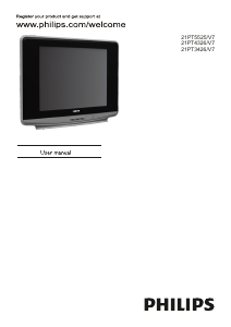 Manual Philips 21PT4326 Television