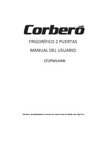 Manual de uso Corberó CF2PM144W Frigorífico combinado