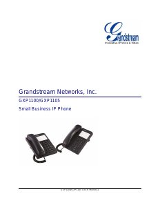 Manual Grandstream GXP1100 IP Phone