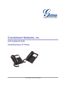 Manual Grandstream GXP1105 IP Phone