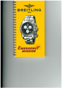 Bedienungsanleitung Breitling Emergency Mission Armbanduhr