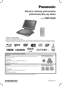 Manuál Panasonic DMP-B200EB Přehrávač Blu-ray