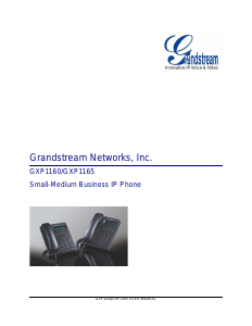 Manual Grandstream GXP1165 IP Phone