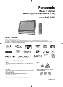 Manuál Panasonic DMP-B500 Přehrávač Blu-ray