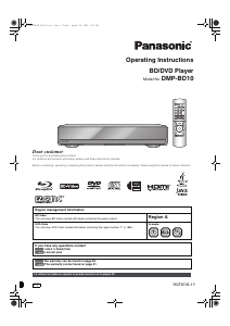 Manual Panasonic DMP-BD10 Blu-ray Player