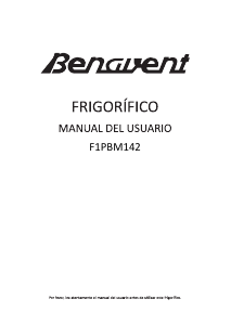 Manual de uso Benavent F1PBM142 Refrigerador