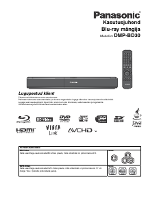 Kasutusjuhend Panasonic DMP-BD30 Blu-ray-mängija