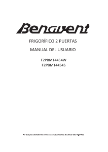 Manual de uso Benavent F2PBM14454W Frigorífico combinado