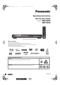 Manual Panasonic DMP-BD35 Blu-ray Player