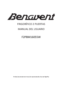Manual de uso Benavent F2PBM16055W Frigorífico combinado
