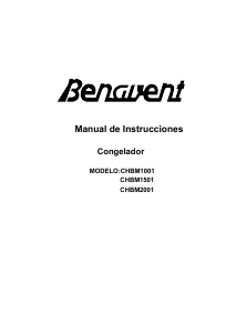 Manual de uso Benavent CHBM1001 Congelador