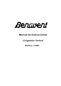 Manual de uso Benavent CVBM3 Congelador