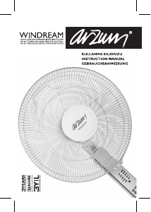 Kullanım kılavuzu Arzum AR 037 Windream Fan