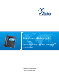 Handleiding Grandstream GXP2200 IP telefoon