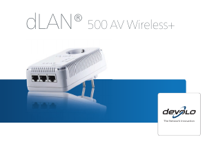Handleiding Devolo dLAN 500 AV Wireless Powerline adapter