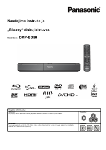 Vadovas Panasonic DMP-BD50 Blu-ray leistuvas