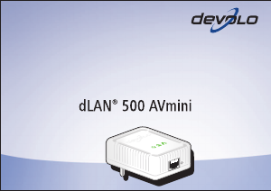 Handleiding Devolo dLAN 500 AVmini Powerline adapter