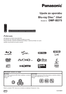 Priručnik Panasonic DMP-BD75EG Blu-ray reproduktor