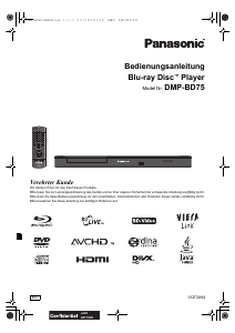 Bedienungsanleitung Panasonic DMP-BD75EG Blu-ray player