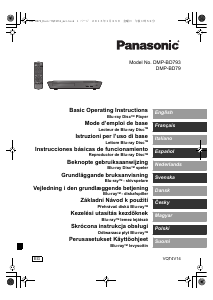 Manuale Panasonic DMP-BD79 Lettore blu-ray