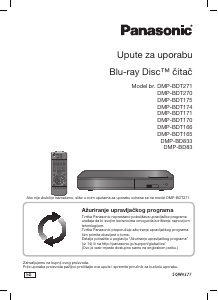 Priručnik Panasonic DMP-BD833 Blu-ray reproduktor