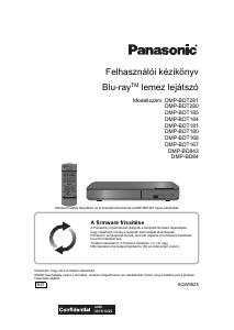Használati útmutató Panasonic DMP-BD843 Blu-ray lejátszó