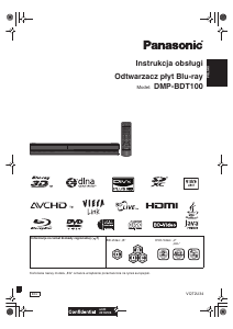 Instrukcja Panasonic DMP-BDT100 Odtwarzacz Blu-ray