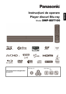 Manual Panasonic DMP-BDT100 Blu-ray player