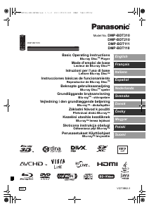 Manual Panasonic DMP-BDT111 Blu-ray Player