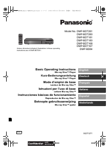 Manuál Panasonic DMP-BDT180 Přehrávač Blu-ray