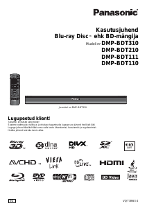 Kasutusjuhend Panasonic DMP-BDT210 Blu-ray-mängija
