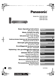 Használati útmutató Panasonic DMP-BDT360 Blu-ray lejátszó