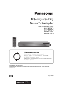 Brugsanvisning Panasonic DMP-BDT371 Blu-ray afspiller