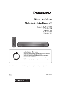 Manuál Panasonic DMP-BDT383EG Přehrávač Blu-ray