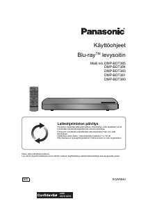 Käyttöohje Panasonic DMP-BDT384EG Blu-ray-soitin