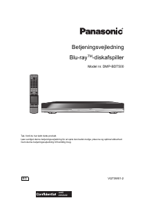Brugsanvisning Panasonic DMP-BDT500 Blu-ray afspiller