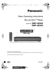 Manual Panasonic DMP-UB400 Blu-ray Player