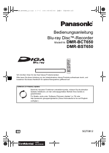 Bedienungsanleitung Panasonic DMR-BCT650EG Blu-ray player