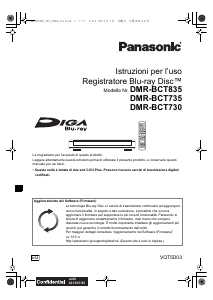 Manuale Panasonic DMR-BCT730 Lettore blu-ray