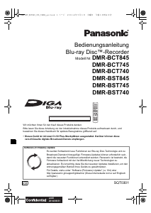 Bedienungsanleitung Panasonic DMR-BCT745EG Blu-ray player