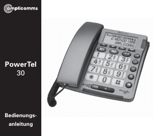 Bedienungsanleitung Amplicomms PowerTel 30 Telefon