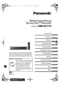 Bedienungsanleitung Panasonic DMR-BCT76EC Blu-ray player