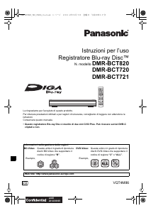 Manuale Panasonic DMR-BCT820 Lettore blu-ray