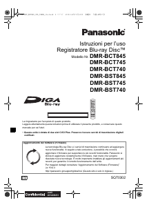 Manuale Panasonic DMR-BCT845EG Lettore blu-ray