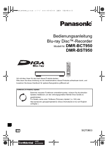Bedienungsanleitung Panasonic DMR-BCT950EG Blu-ray player