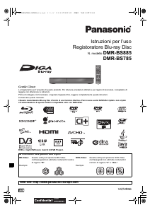 Manuale Panasonic DMR-BS885EG Lettore blu-ray