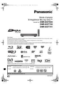 Mode d’emploi Panasonic DMR-BST700EG Lecteur de blu-ray
